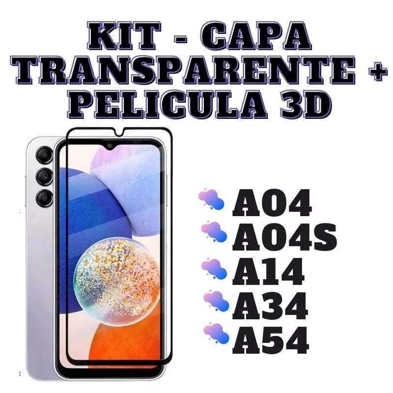 Kit capa + Película para samsung galaxy